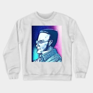 Max Stirner Snowy Portrait | Max Stirner Artwork 11 Crewneck Sweatshirt